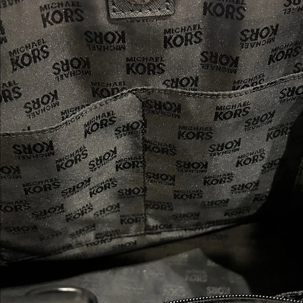 Michael Kors Black Tote with Gold Logo